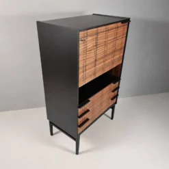 Cabinet vintage en hêtre, années 1970