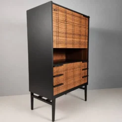 Cabinet vintage en hêtre, années 1970