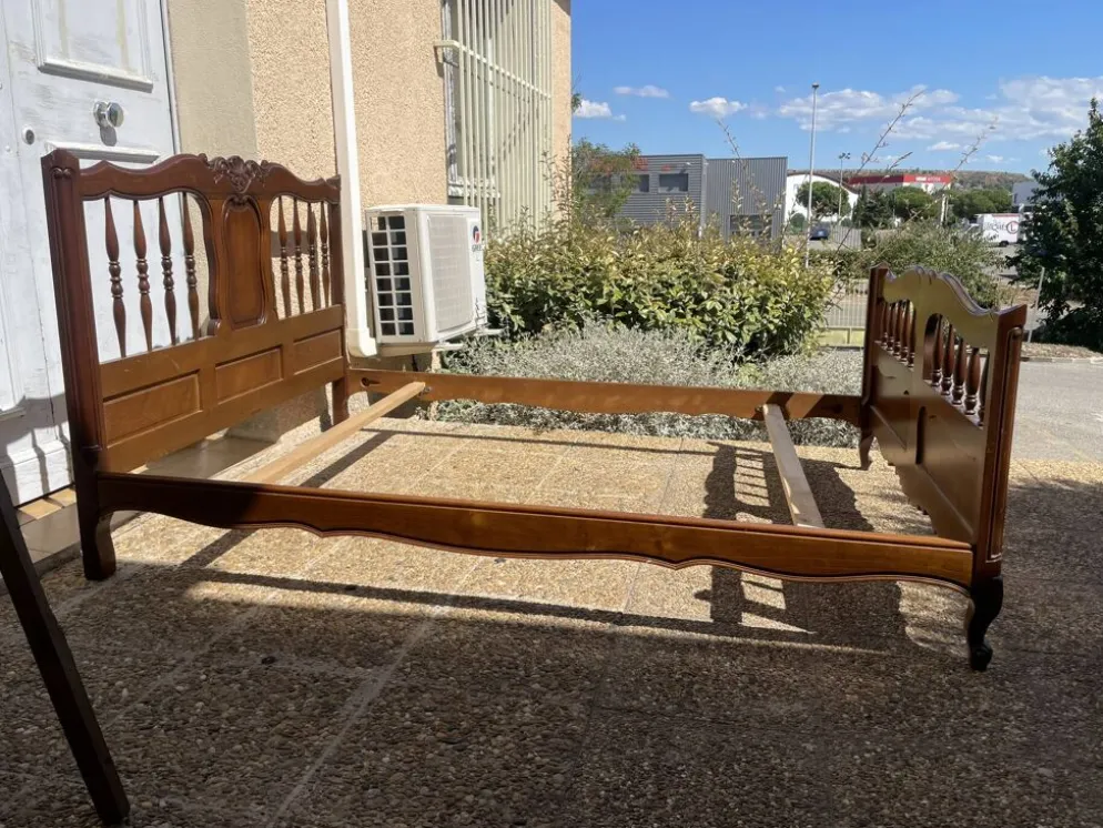 Cadre de Lit , ancien en bois