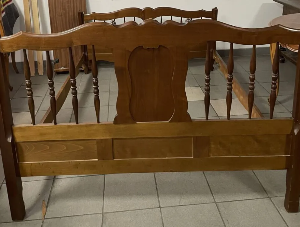 Cadre de Lit , ancien en bois