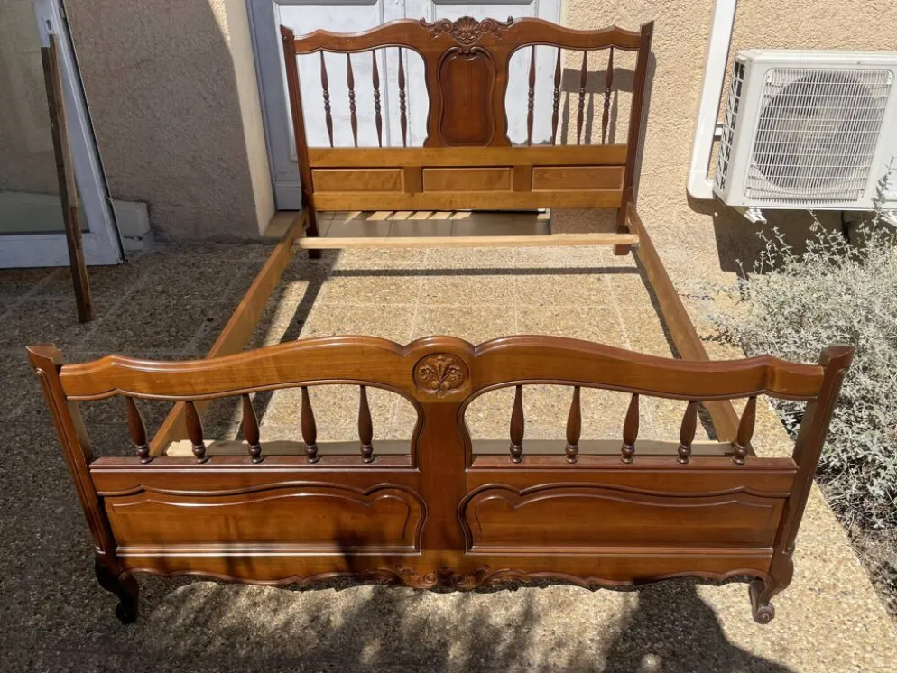 Cadre de Lit , ancien en bois