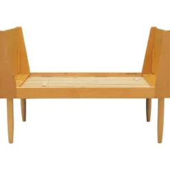 Cadre de lit en frêne, design danois, années 1960, production : Danemark