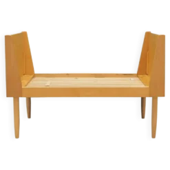 Cadre de lit en frêne, design danois, années 1960, production : Danemark