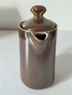Cafetière ancienne en porcelaine brune – C.P. & Cie, Mehun (fin 19ème)