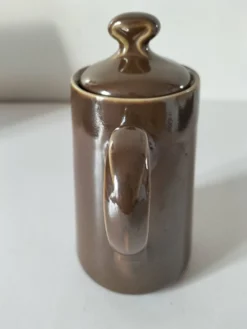 Cafetière ancienne en porcelaine brune – C.P. & Cie, Mehun (fin 19ème)