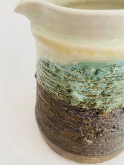 Cafetière céramique vernissée et scarifiée, années 80