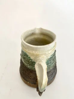 Cafetière céramique vernissée et scarifiée, années 80