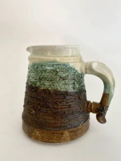 Cafetière céramique vernissée et scarifiée, années 80