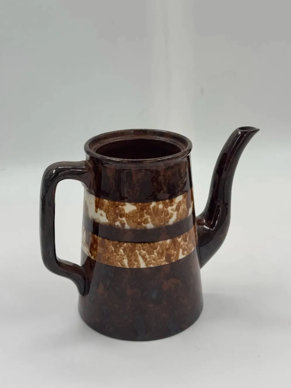 Cafetière en céramique style campagne française vintage