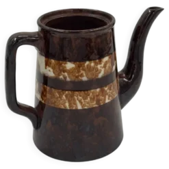 Cafetière en céramique style campagne française vintage