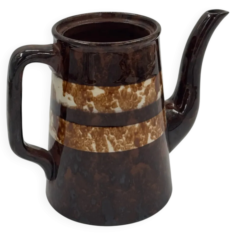 Cafetière en céramique style campagne française vintage
