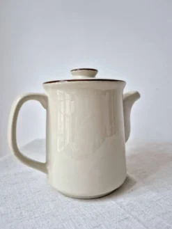 Cafetière en grès à fleurs '70s - Vintage
