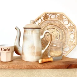 Cafetière en grès émaillé