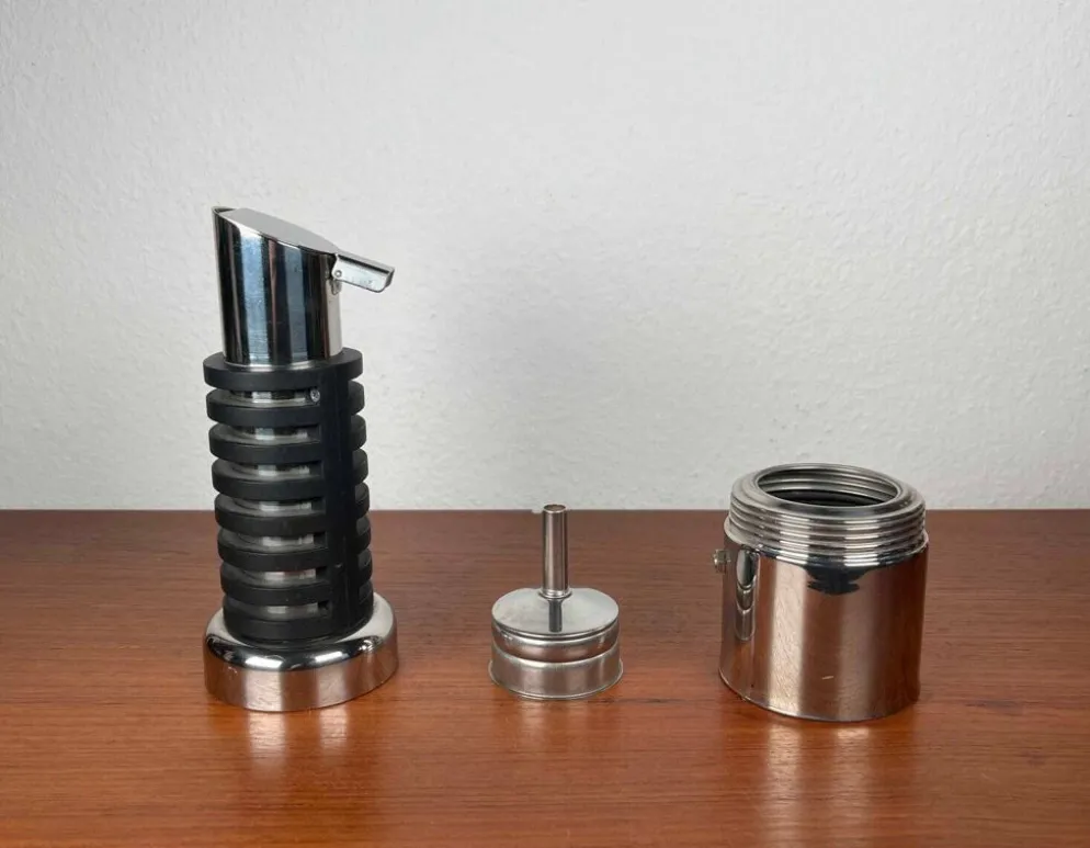 Cafetière à espresso Koncord de la série postmoderne italienne par Walter Capp pour Vev Vigano, années 1970.