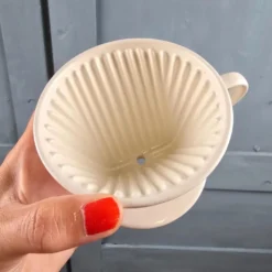 Cafetière filtre ancienne Melitta 101 céramique blanche complète vintage