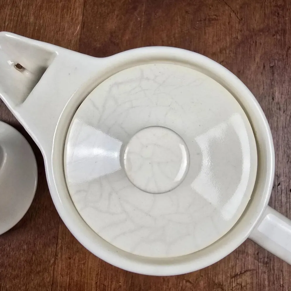 Cafetière filtre ancienne Melitta 101 céramique blanche complète vintage