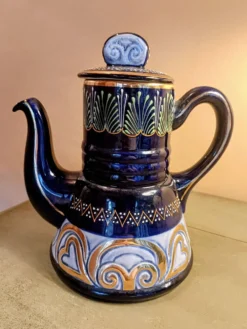 Cafetière HB Quimper décor perlé