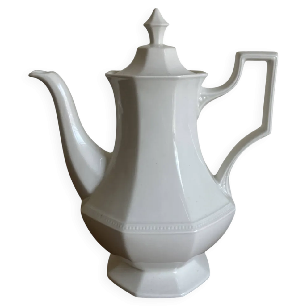 Cafetière néo classique octogonale perles Johnson Brothers 1960