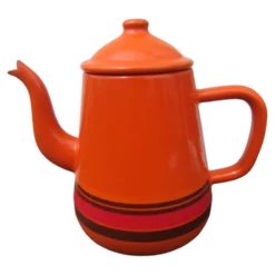 Cafetière orange vintage