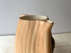Cafetière + sucrier faux bois Grandjean Jourdan Vallauris vintage