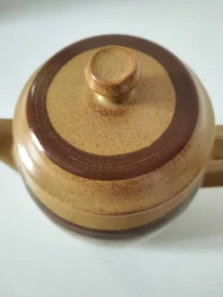 Cafetière/théière en grès Sarreguemines Lorraine 70’s