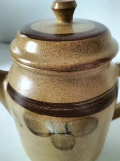 Cafetière/théière en grès Sarreguemines Lorraine 70’s