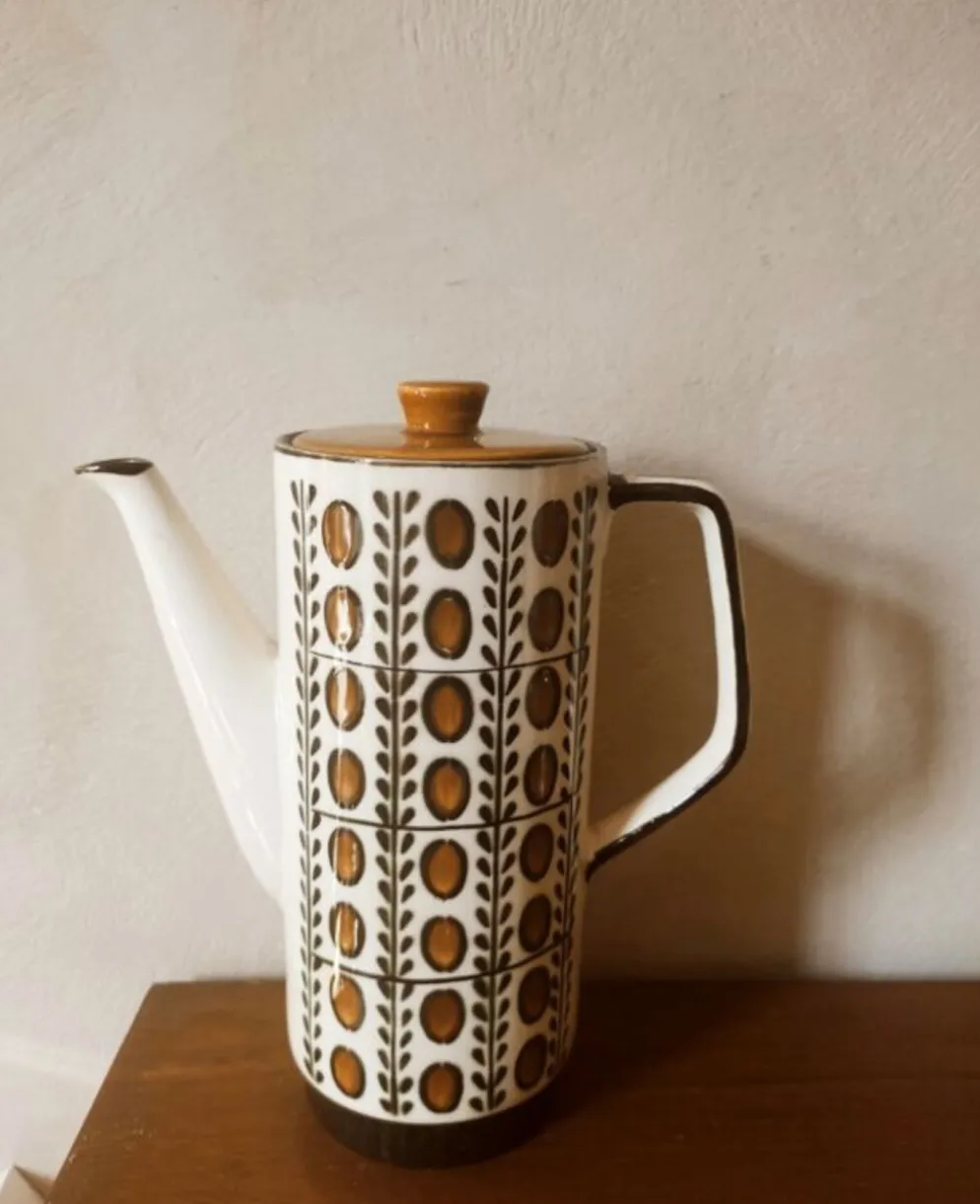 Cafetière / théière vintage Boch La Louvière