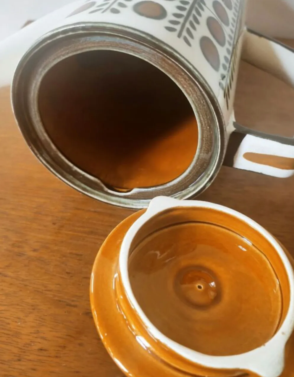 Cafetière / théière vintage Boch La Louvière
