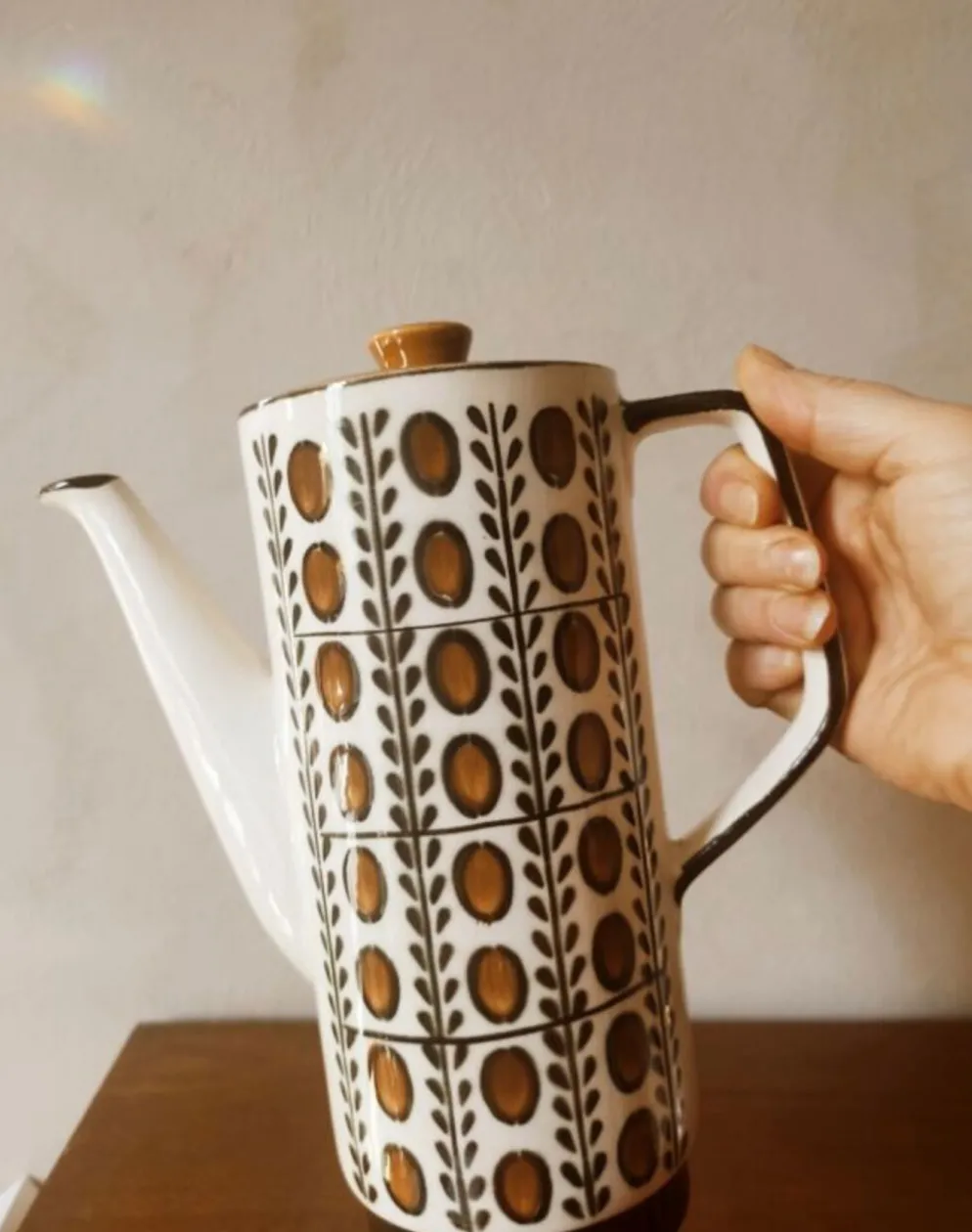 Cafetière / théière vintage Boch La Louvière
