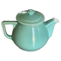Cafetière vintage en céramique verte