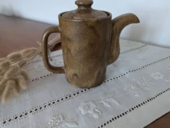 Cafetière vintage en grès