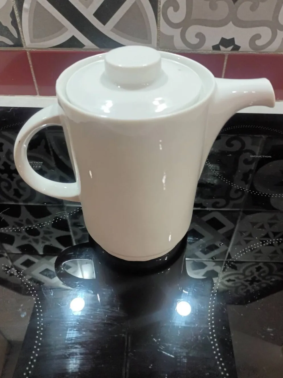 Cafetière vintage en porcelaine italienne ankap – décennie 19708
