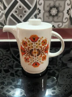 Cafetière vintage en porcelaine italienne ankap – décennie 19708