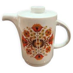 Cafetière vintage en porcelaine italienne ankap – décennie 19708