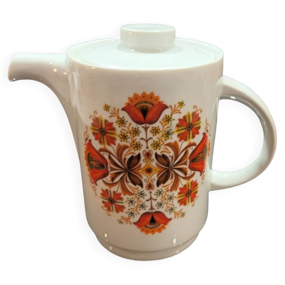 Cafetière vintage en porcelaine italienne ankap – décennie 19708