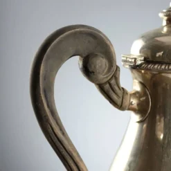 Cafetière vintage Pobbiati Broggi Milano en argent, Italie, XXe siècle