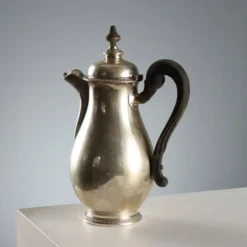 Cafetière vintage Pobbiati Broggi Milano en argent, Italie, XXe siècle