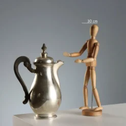 Cafetière vintage Pobbiati Broggi Milano en argent, Italie, XXe siècle