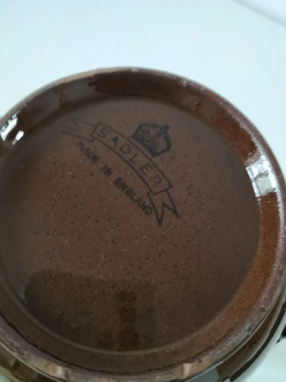 Cafetière vintage Sadler en céramique émaillée – Années 60/70
