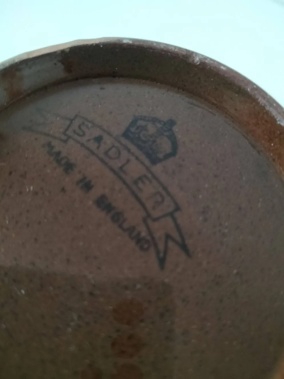 Cafetière vintage Sadler en céramique émaillée – Années 60/70