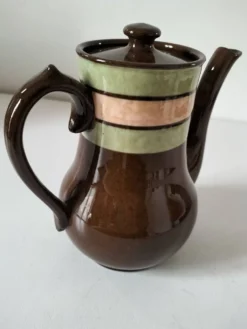 Cafetière vintage Sadler en céramique émaillée – Années 60/70
