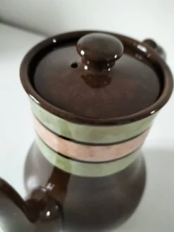 Cafetière vintage Sadler en céramique émaillée – Années 60/70