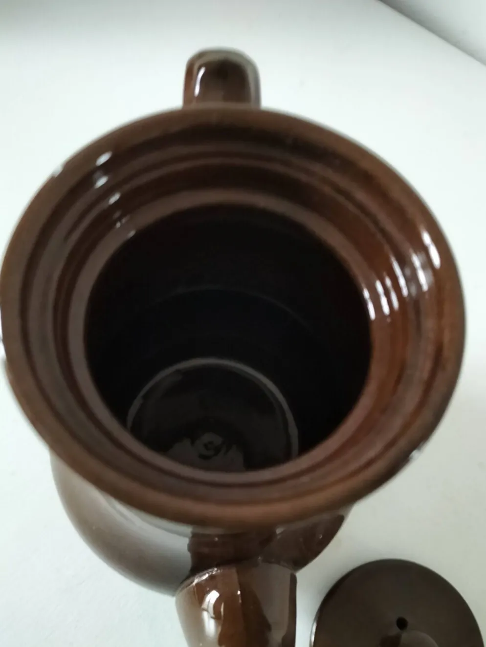 Cafetière vintage Sadler en céramique émaillée – Années 60/70