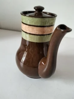 Cafetière vintage Sadler en céramique émaillée – Années 60/70