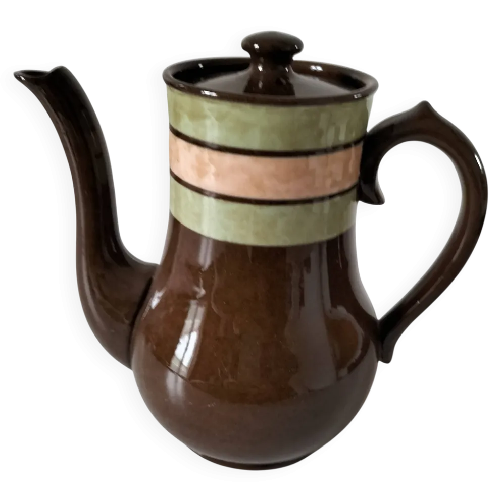 Cafetière vintage Sadler en céramique émaillée – Années 60/70