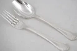Cailar Bayard, 12 couverts à entremets, dessert, 24 pièces modèle Contours.