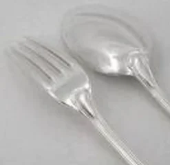 Cailar Bayard, 12 couverts à entremets, dessert, 24 pièces modèle Contours.