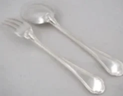 Cailar Bayard, 12 couverts à entremets, dessert, 24 pièces modèle Contours.