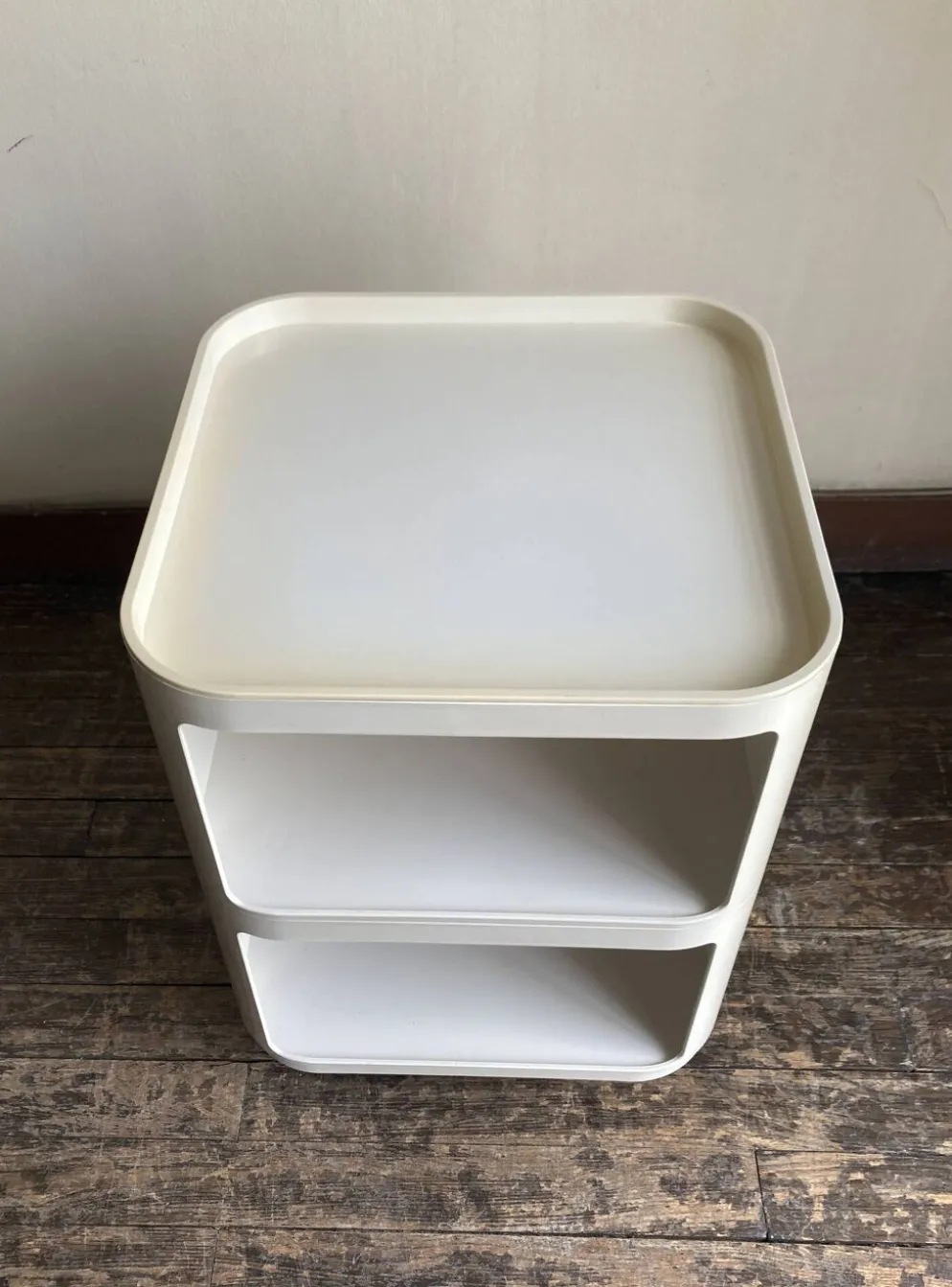 Caisson Componibili 4970 Castelli pour Kartell 1969 blanc Space Aage 1969