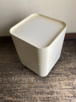 Caisson Componibili 4970 Castelli pour Kartell 1969 blanc Space Aage 1969